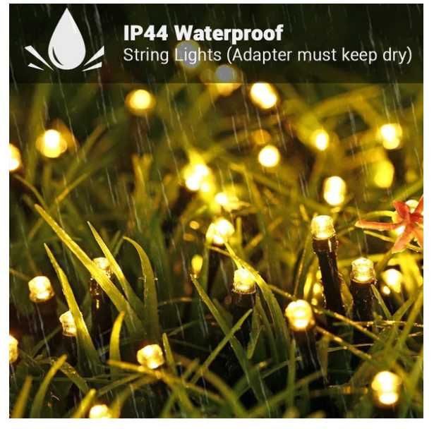 Lampki choinkowe 35M 320 LED do wewnątrz i zewnątrz pamięć z 8 trybami