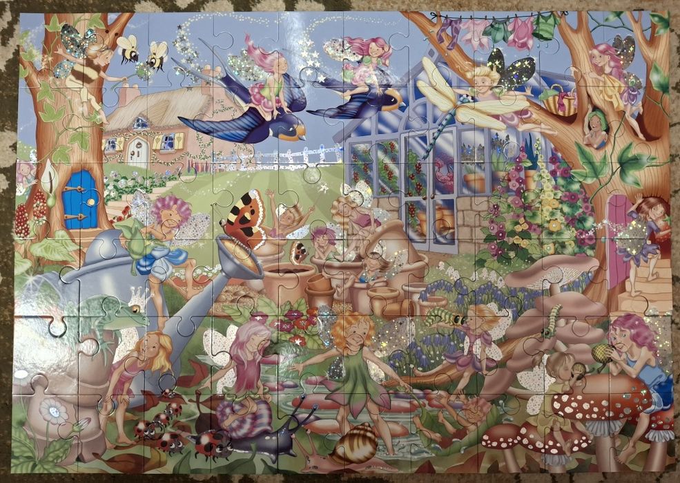 Блискучий, сяючий пазл Galt Fairy garden 60шт