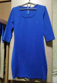 Плаття, коротке, розмір С, колір синій (електрик)