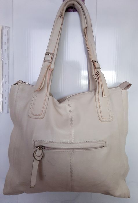 Кожаная женская сумка DIAMOND с замшевой вставкой.