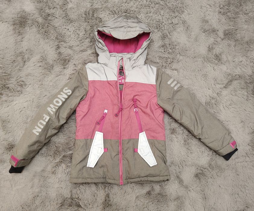 Kurtka zimowa narciarska r.134/ 140 dla dziewczynki