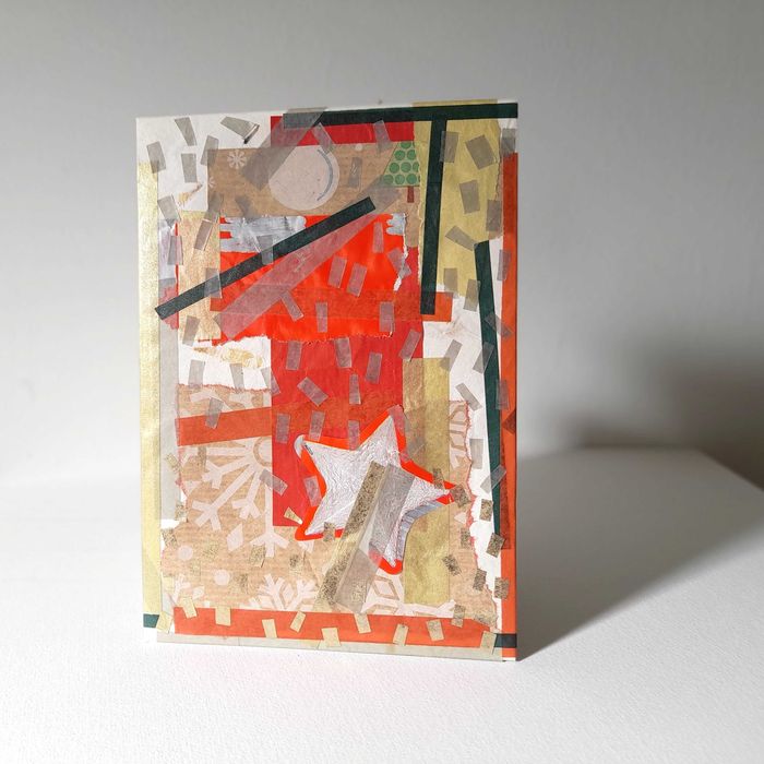 Envelope Rústico de Natal e Cartão em Branco