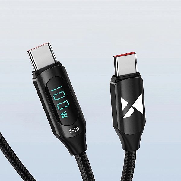 Kabel Wozinsky Wuccc2 Usb-c - Usb-c Pd 100w 5a 480Mb/s 2m - czarny