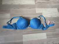 Victoria’s Secret niebieski biustonosz Very Sexy push-up