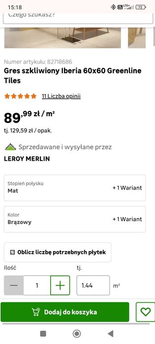 Gres szkliwiony frezowany