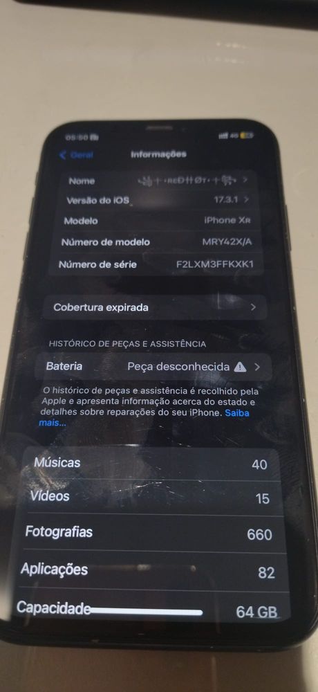 iPhone XR 64Gb ler a descricao