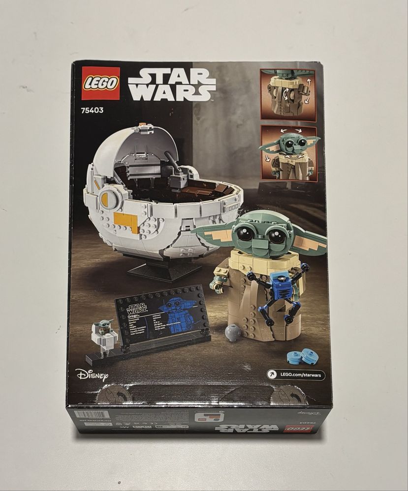 LEGO 75403 Star Wars - Grogu w wózku klocki yoda nowe oryginalne