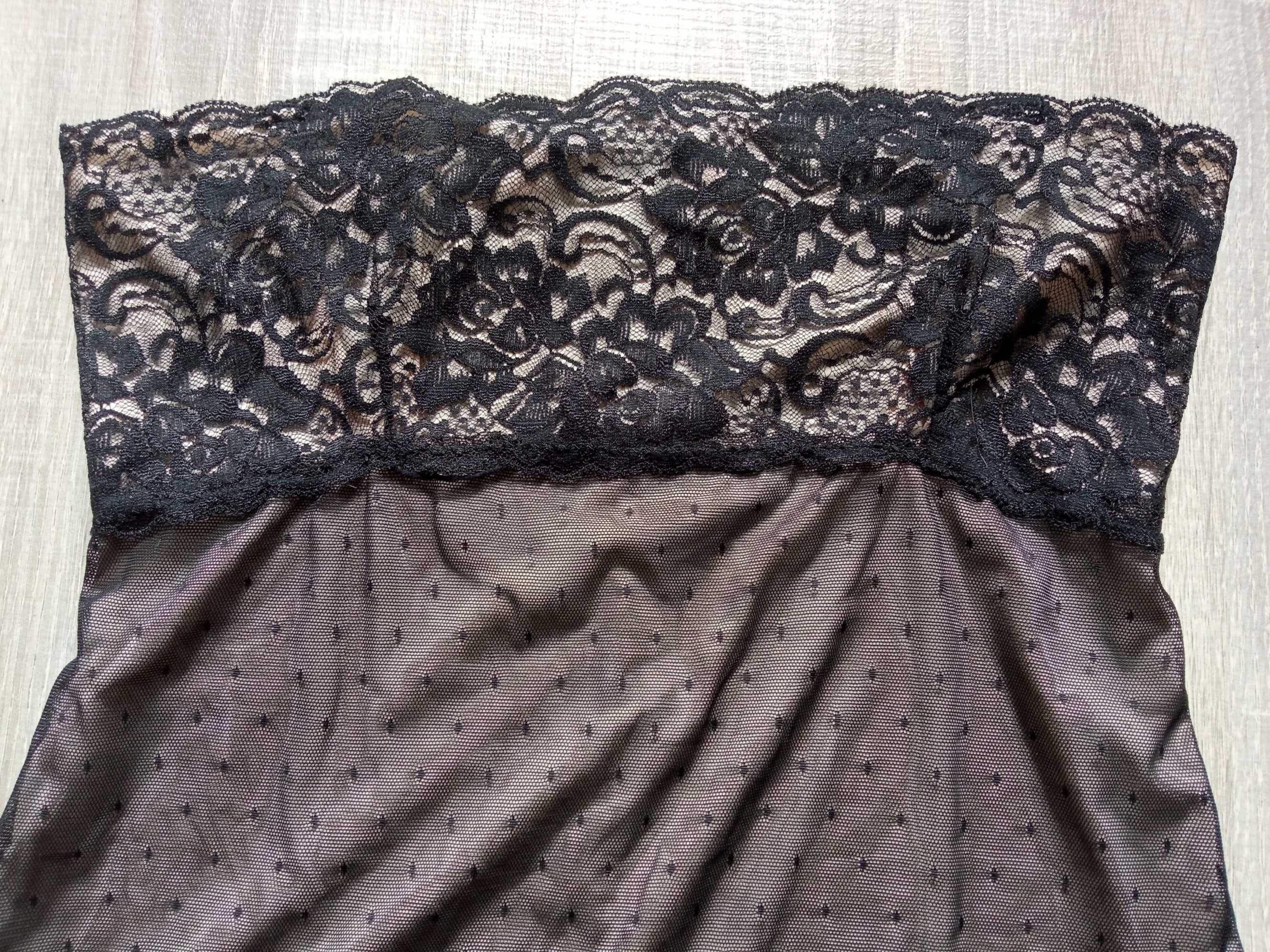 Koszulka nocna Bielizna damska Koronkowa piżama Hunkemoller 36 S