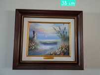 quadro pintura a oleo em tela Barry 38 cm - 2