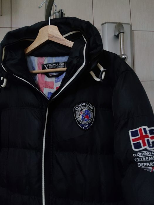 Kurtka płaszcz L Xtreme land field płaszczyk materiałowy męski zarny s