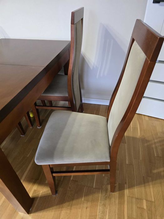 Stół i krzesła + ława