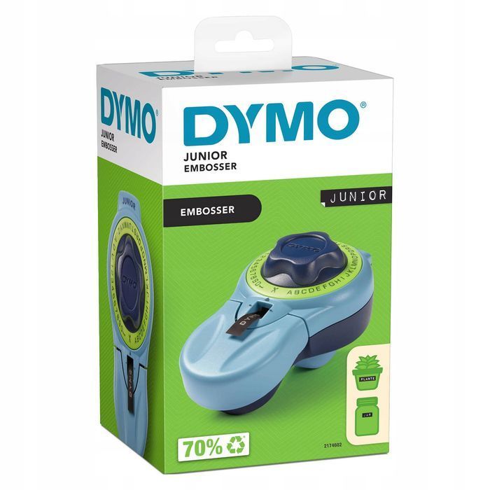 wytłaczarka etykiet dymo junior na taśmę 9 mm x 2 m uszkodzony opis