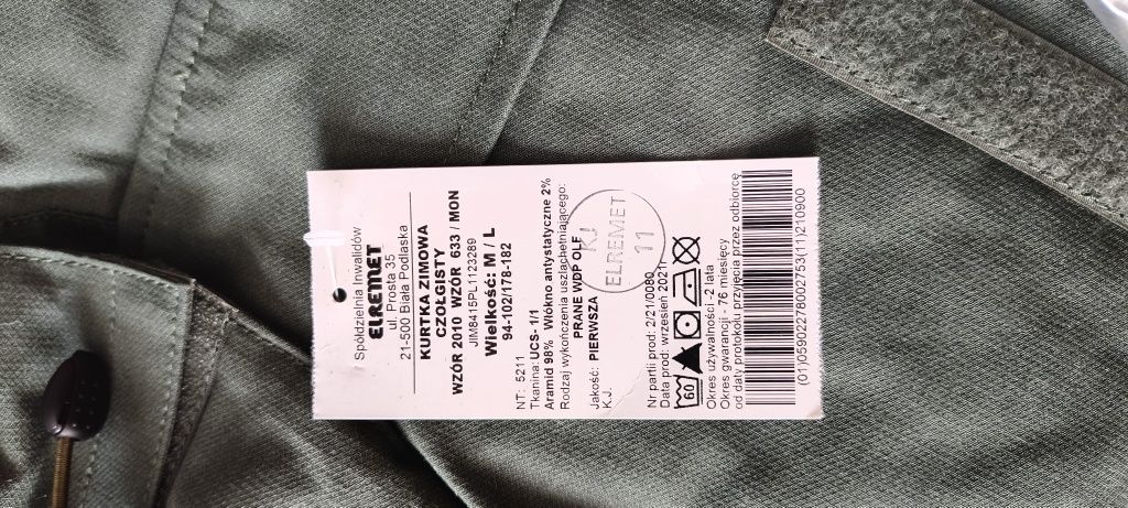 Kurtka zimowa czołgisty wzór 633mon roz M/L