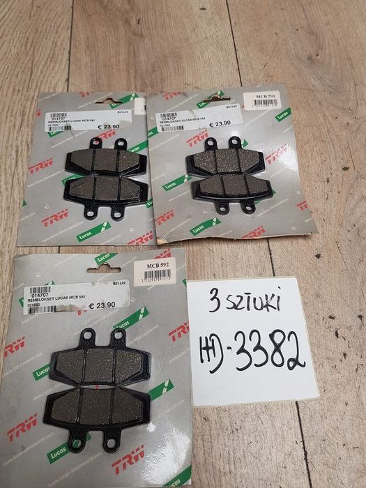 Klocki hamulcowe TRW-Lucas MCB 592 KTM MX600 LC4 EXC600 MX125 MX250 MX350 MX500