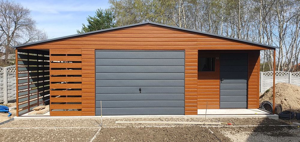 GARAŻ Drewnopodobny Hala Wiata Rolnicza Budka ogrodowa Magazyn Blaszak