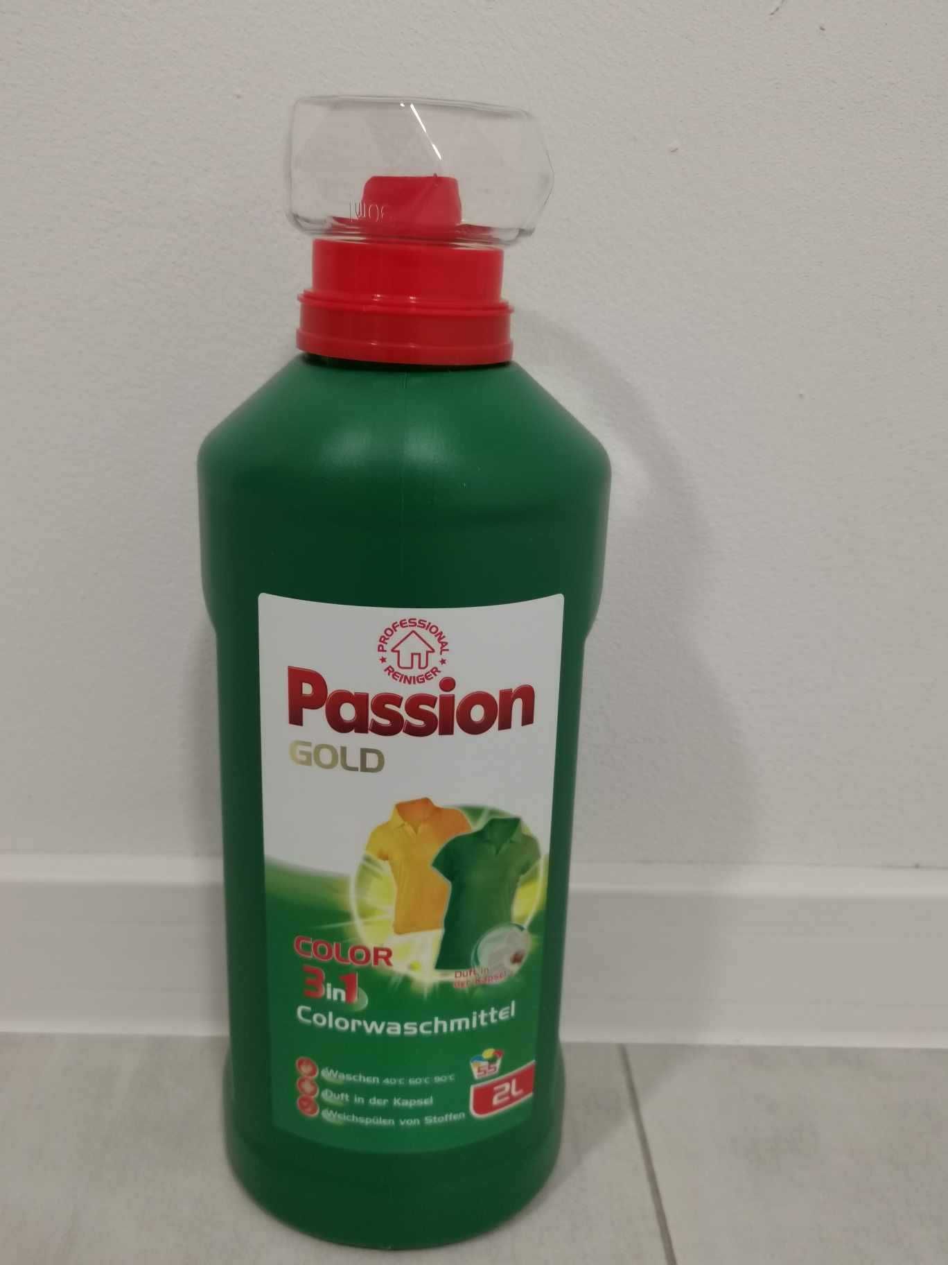 Żel Passion GOLD 55 prań 2L COLOR 3w1 płyn do prania ubrań kolorowych