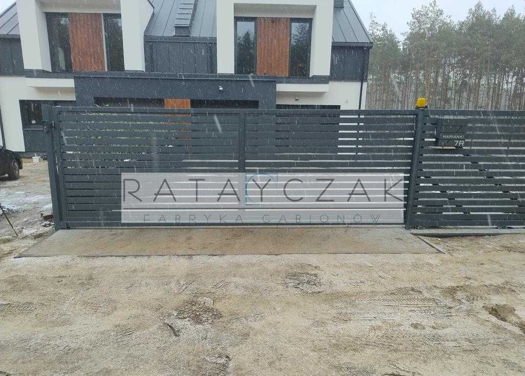 Brama dwuskrzydłowa skrzydłowa wjazdowa ogrodzenie panelowa ażurowa