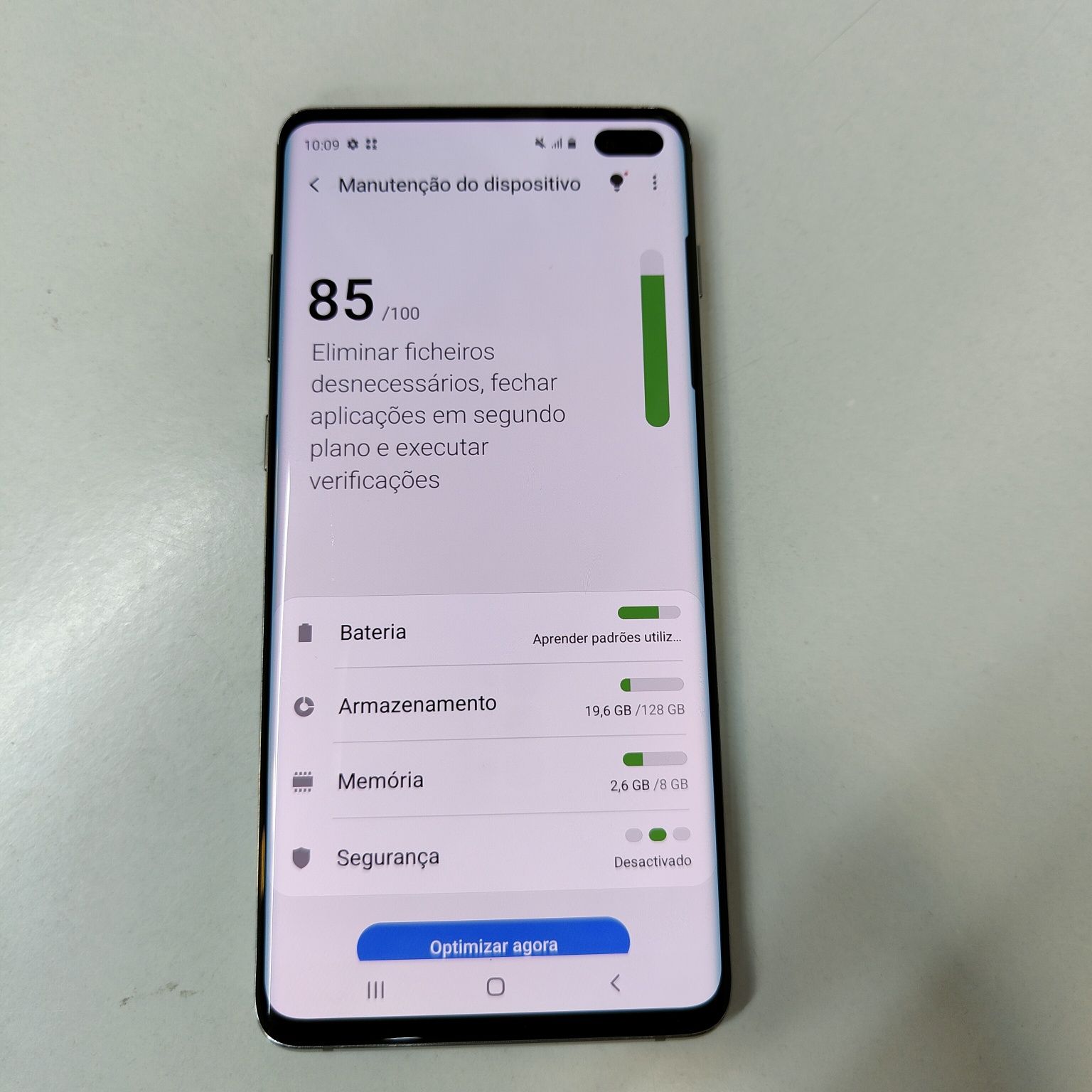 SAMSUNG Galaxy S10+ (6.4'' - 8 GB - 128 GB - Branco Prisma) praticamen