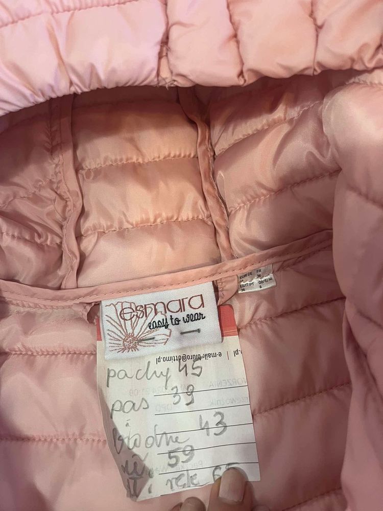 Esmara xs s 34 36 rozowa kurtka pikowana