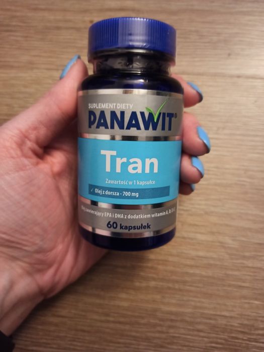 Tran, Olej z dorsza 700mg, kwas DHA, 60 kapsułek