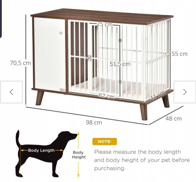 Kojec komoda klatka psa kota kennel porodówka