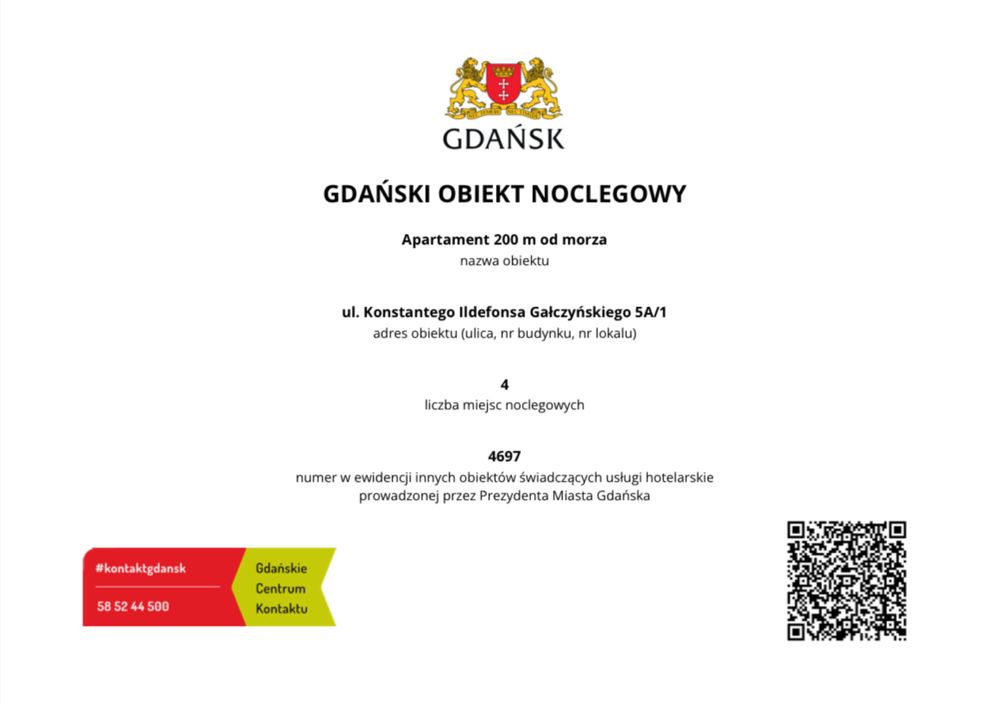 Gdańsk Brzeźno, przy plaży, 2 pokoje, urlop, mieszkanie.