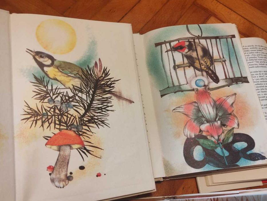 Zestaw 10 bajek PRL, ksiazki dla dzieci 1970-80 z Czechosłowacji