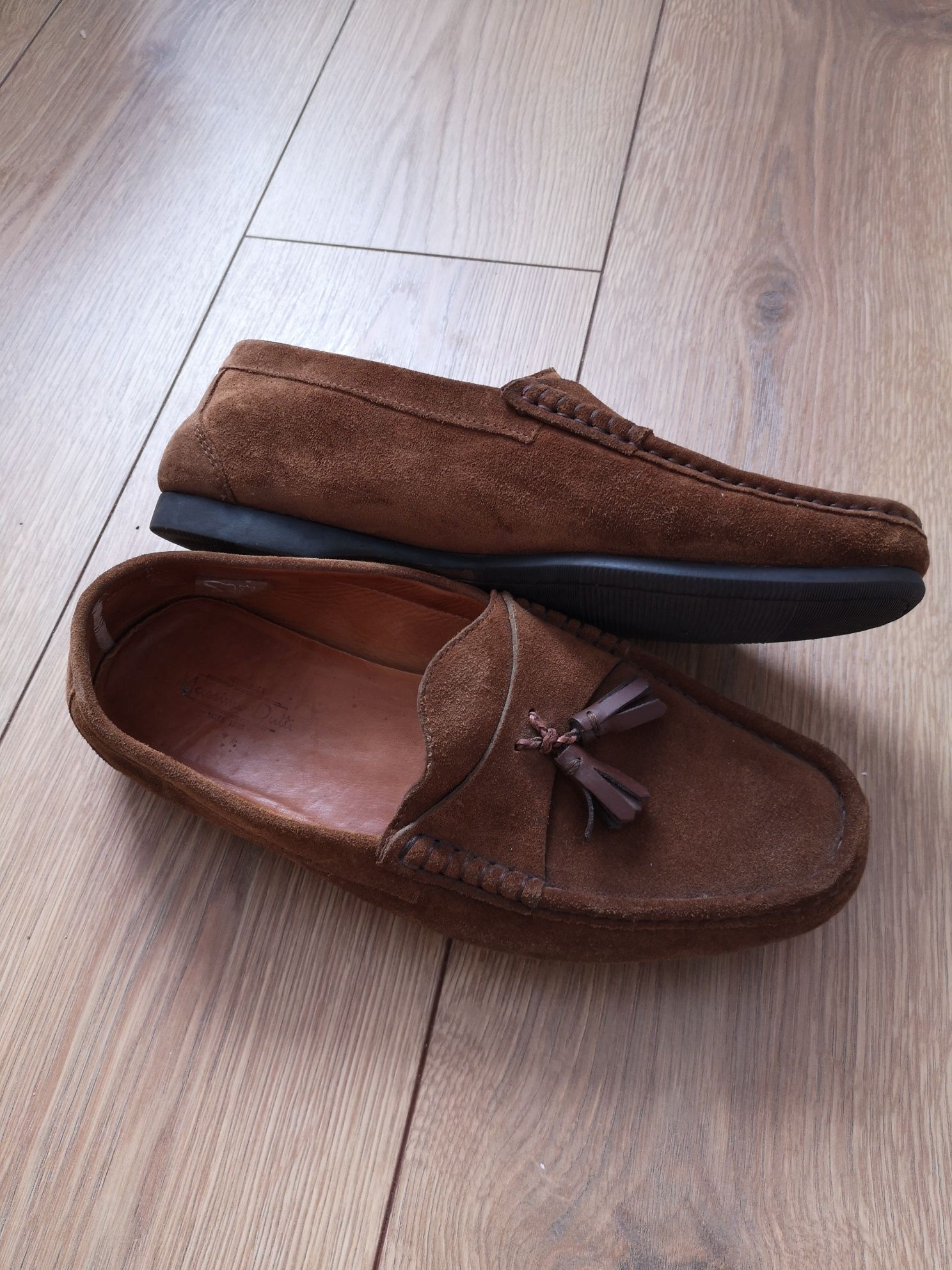 Mokasyny massimo dutti skóra zamsz wygodne