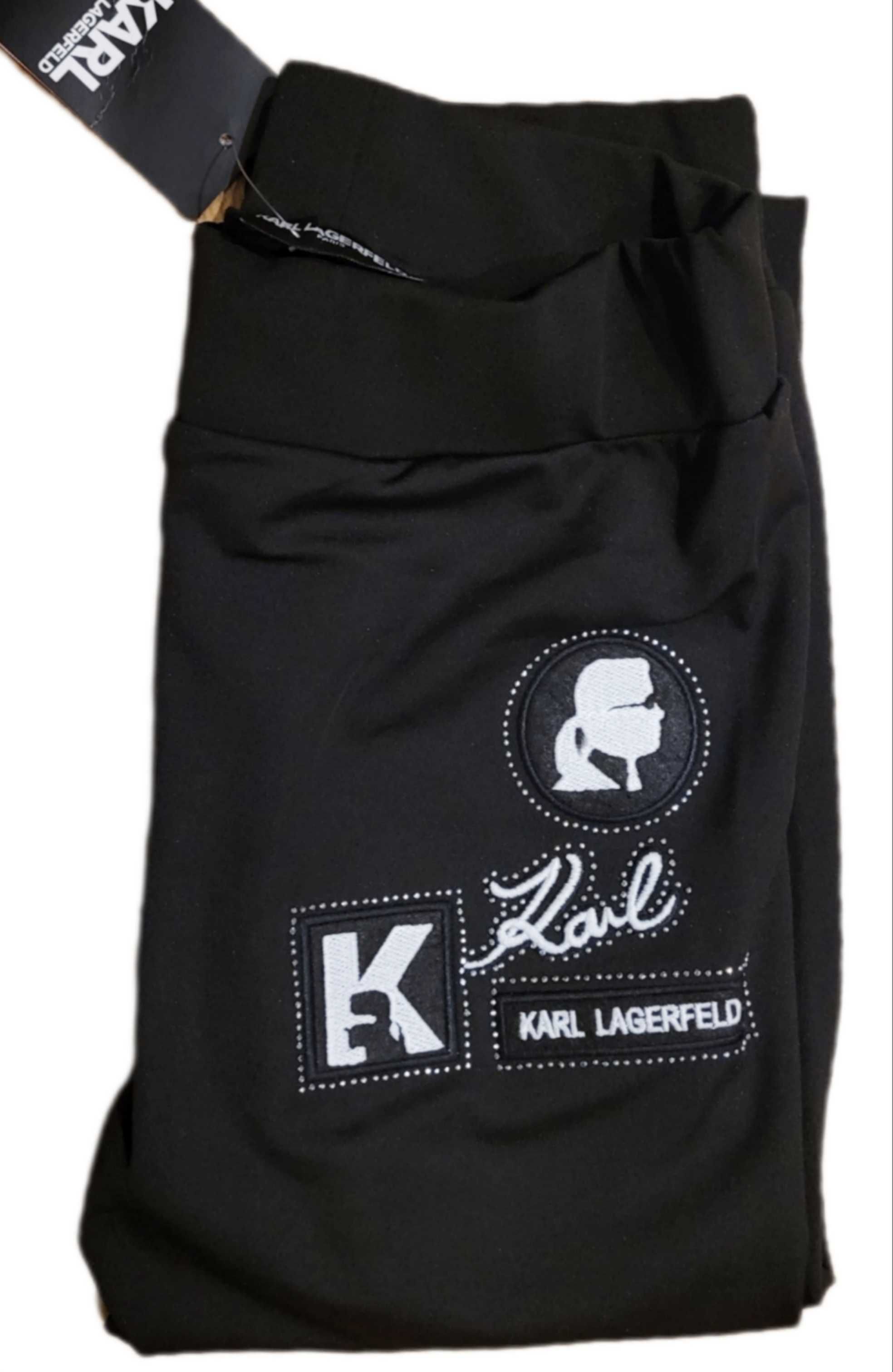 Leginsy Damskie karl lagerfeld Black