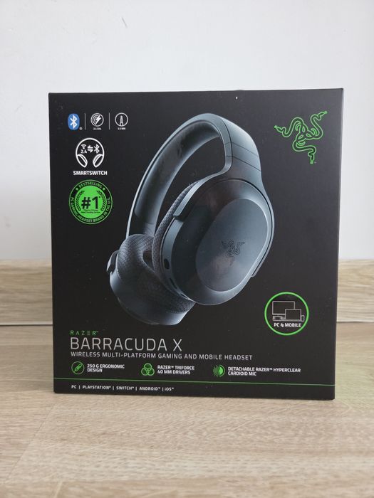 Nowe Skuchawki gamingowe, bezprzewodowe Razer Barracuda X 2022 Black