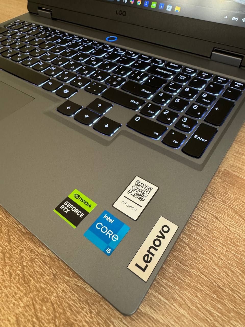 Новый игровой ноутбук Lenovo-LOQ-15IAX9 (i5-12450HX/RTX4050-6Gb-105W)