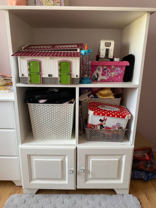 Szafa biała drewniana pokój dziecięcy,sypialnia itp,regał i biurko