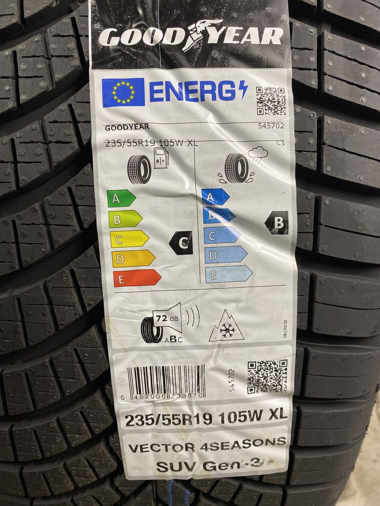 235/55R19 105W Goodyear Vector4Seasons Gen-3 22rok NOWE!!!