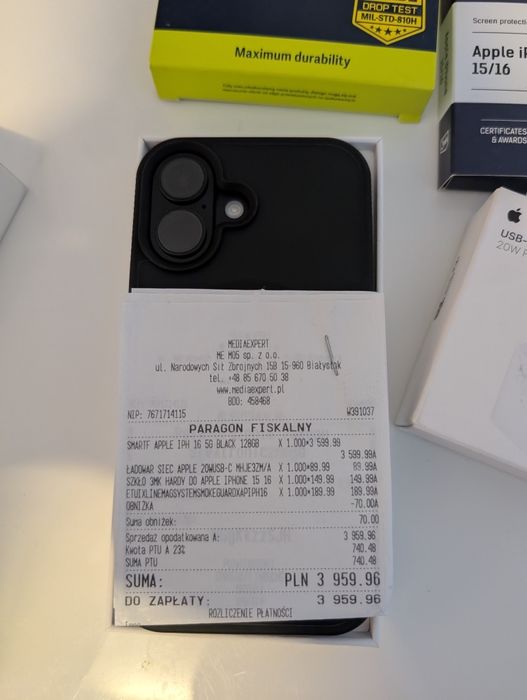 iPhone 16 Black 128gb gwarancja za gotówkę