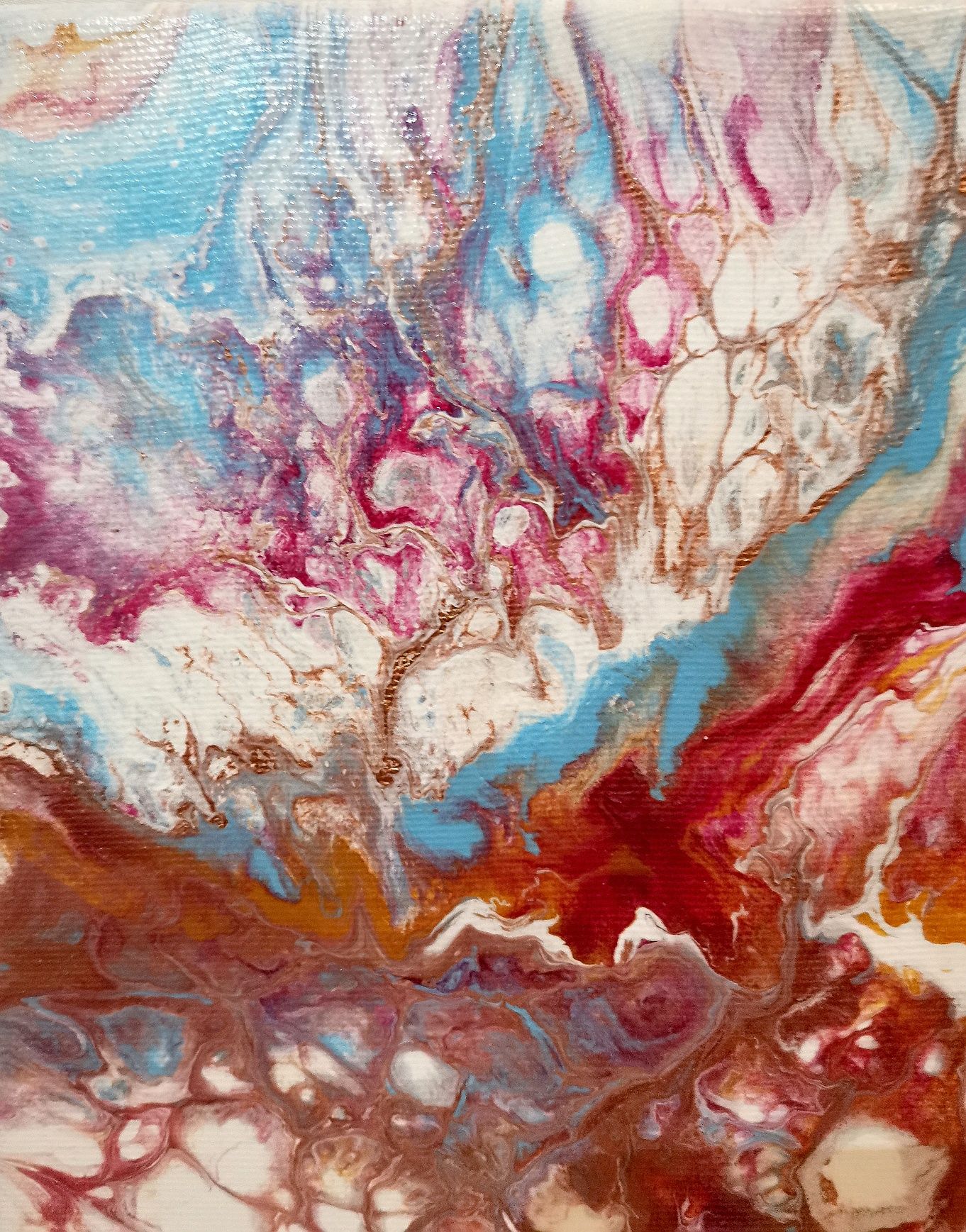 Картина в стилі флюїд арт, fluid Art, абстракція