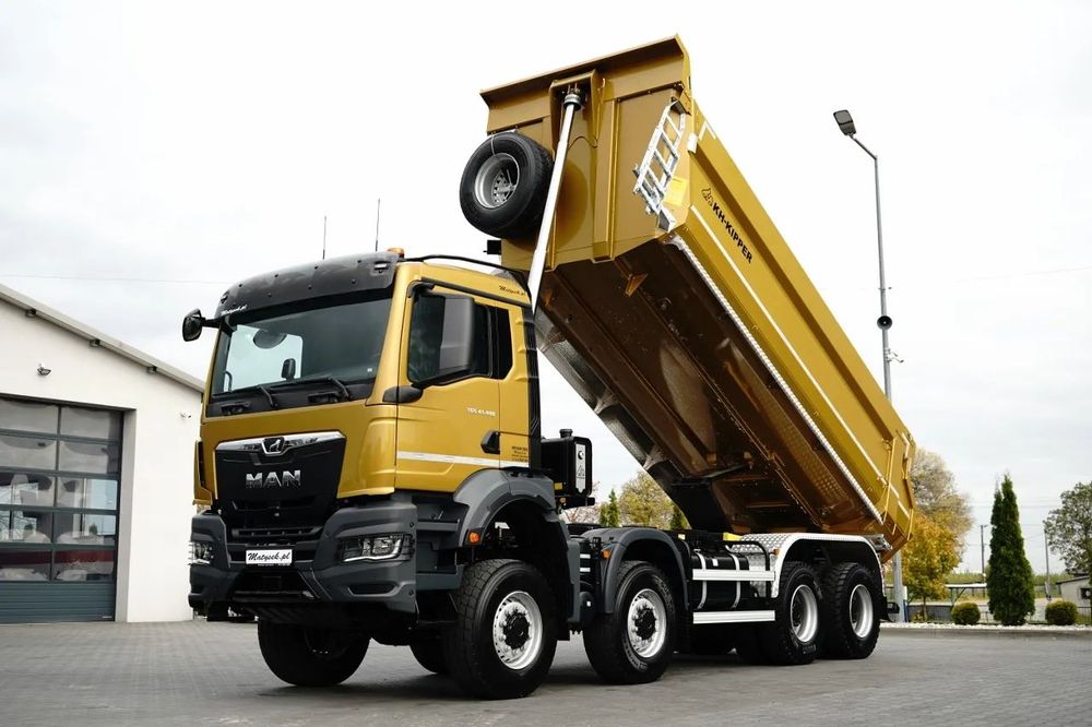 MAN TGS 41.480 / 8X8 / WYWROTKA / AUTOMAT / FABRYCZNIE NOWY / BOGATE WYPOSAŻENIE / DOSTĘPNY OD RĘKI / ZŁOTY METALIK /