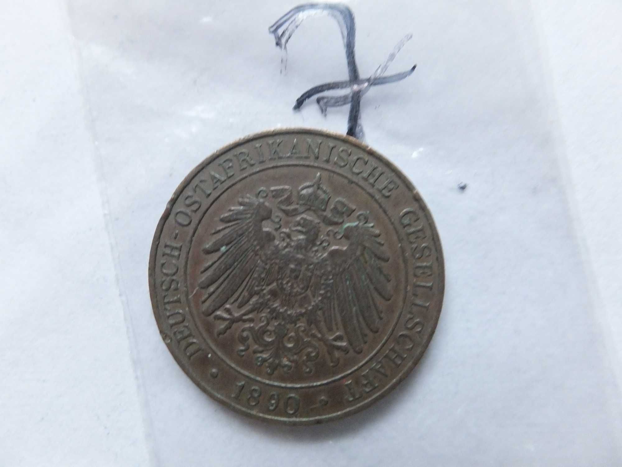 1 pesa 1890 J Niemiecka Afryka wschodnia