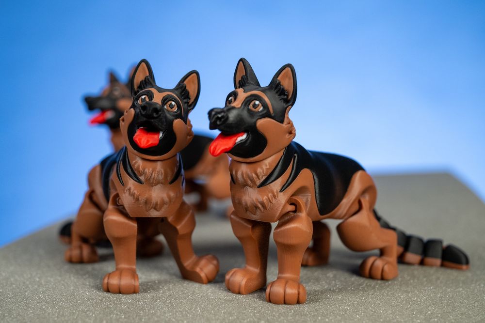 Figurka owczarek niemiecki wydruk 3D duża