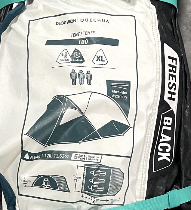 tenda Decathlon Fresh & Black 3 pessoas XL