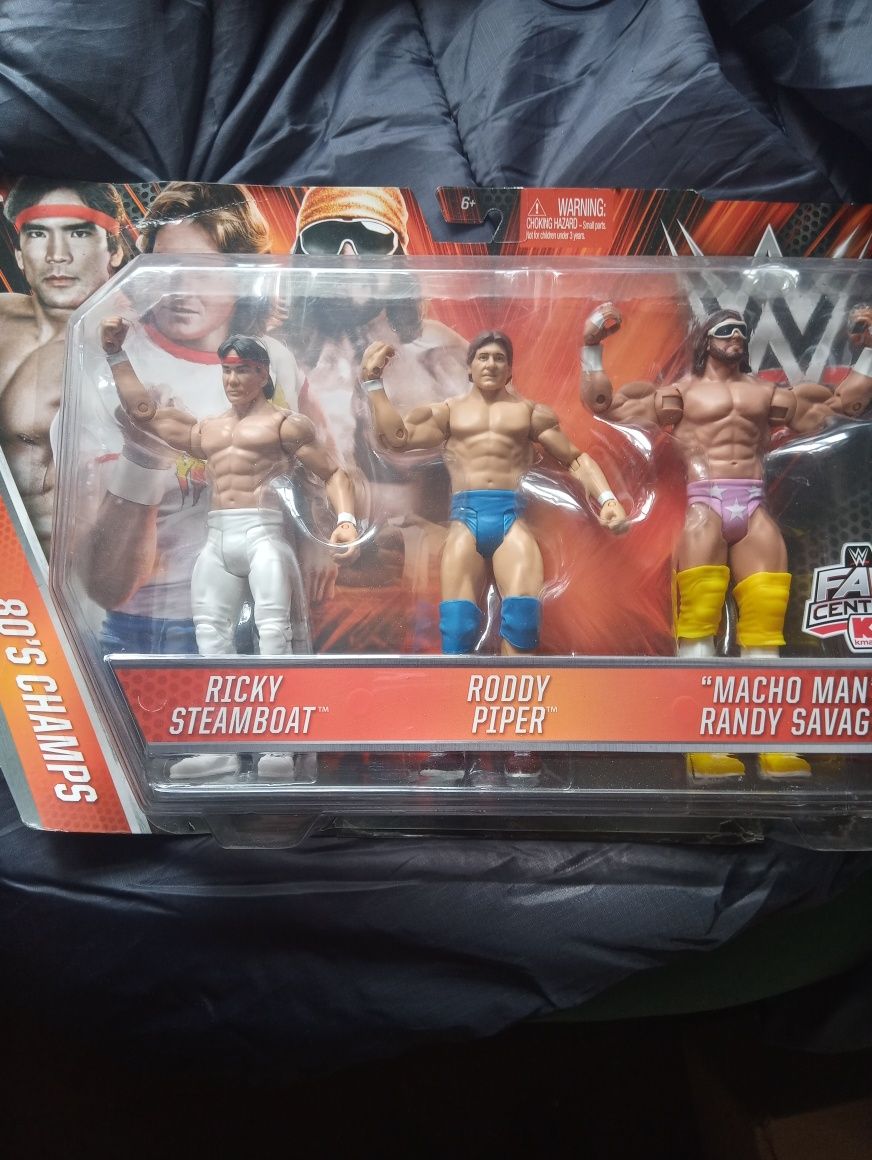 WWE Pack 80s Champs Ricky Steamboat Rowdy Piper Macho Man Randy Savage