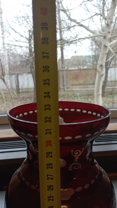 Ваза Італія Мурано Червона