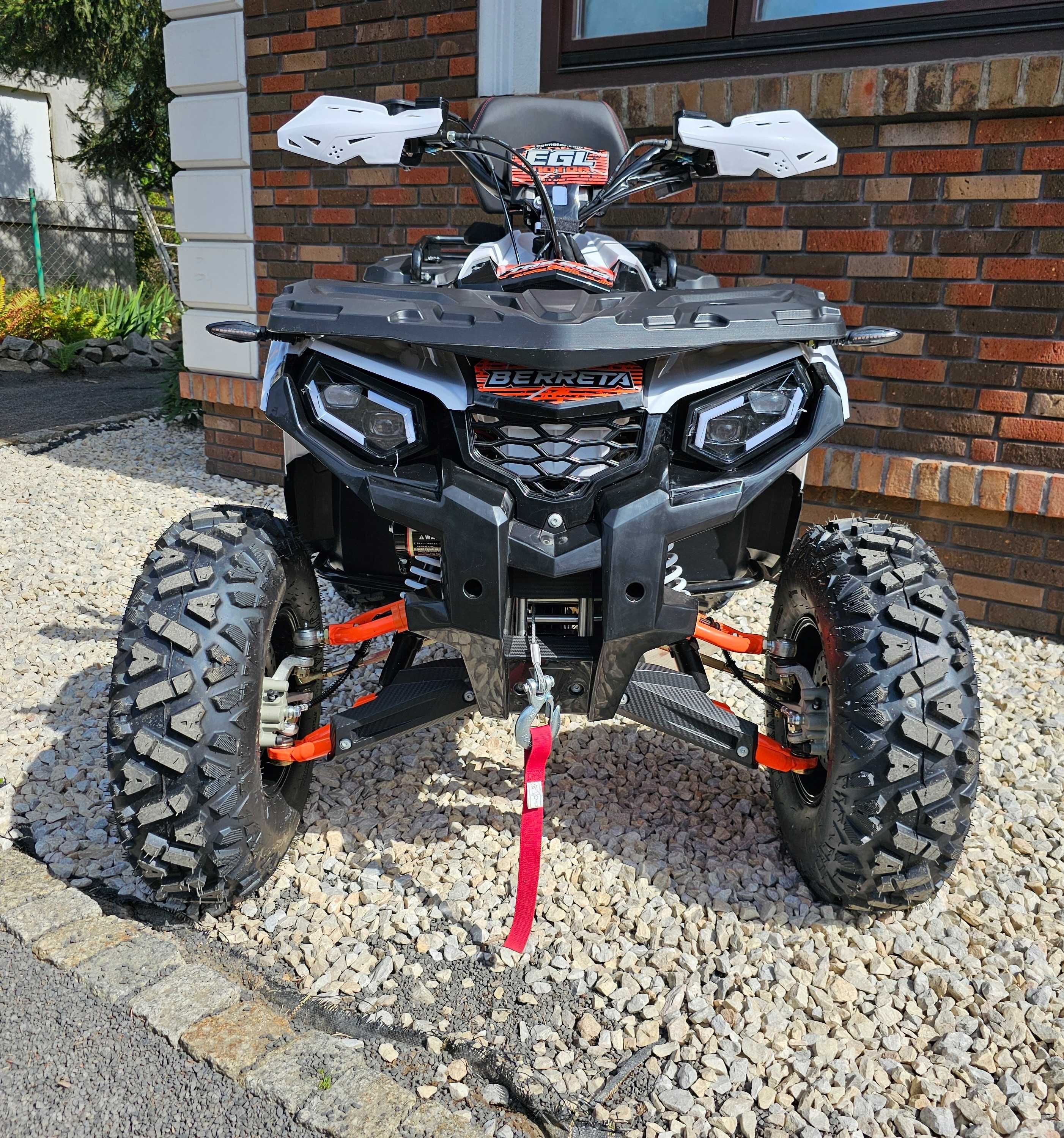 Quad EGL 250 berreta 200 wyciągarka hak alusy