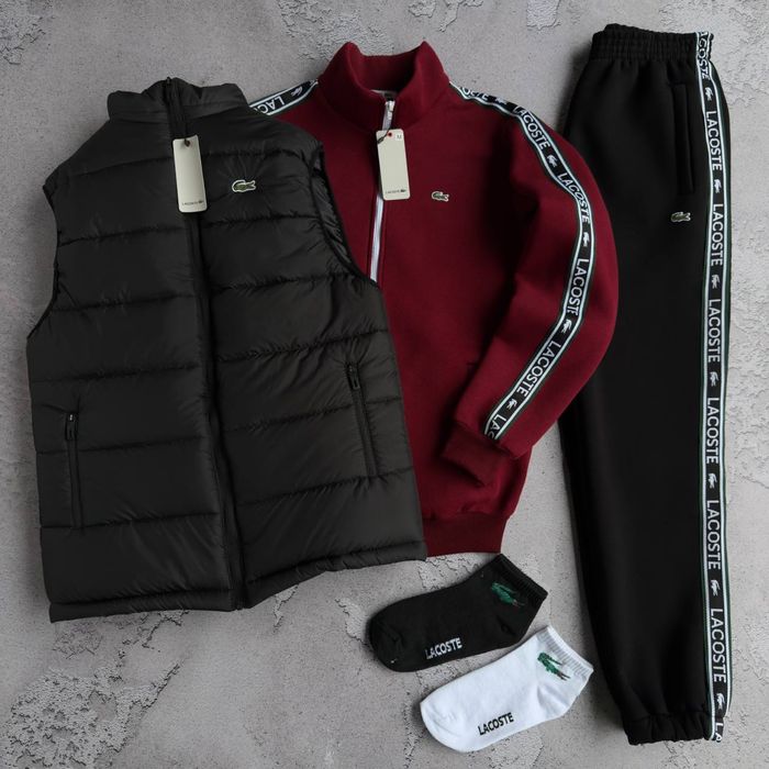 Чоловічий зимній спортивний костюм лакоста набір Lacoste [S-XXL]