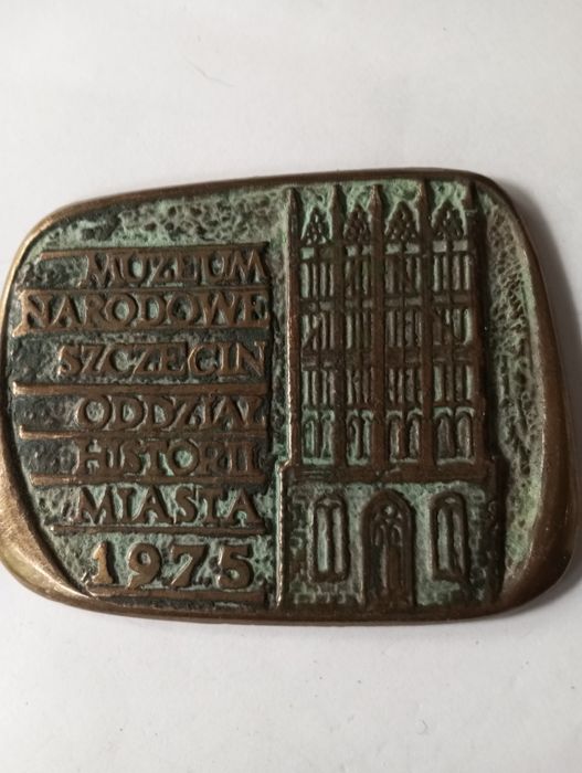 Medal z brązu - Muzeum Narodowe Szczecin Odział Historii Miasta 75
