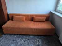 Sofa rozkładana pomarańczowa