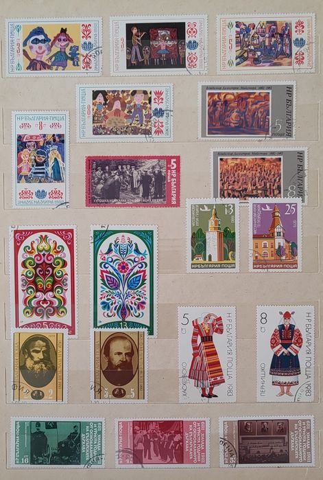 Znaczki pocztowe klaser ze znaczkami