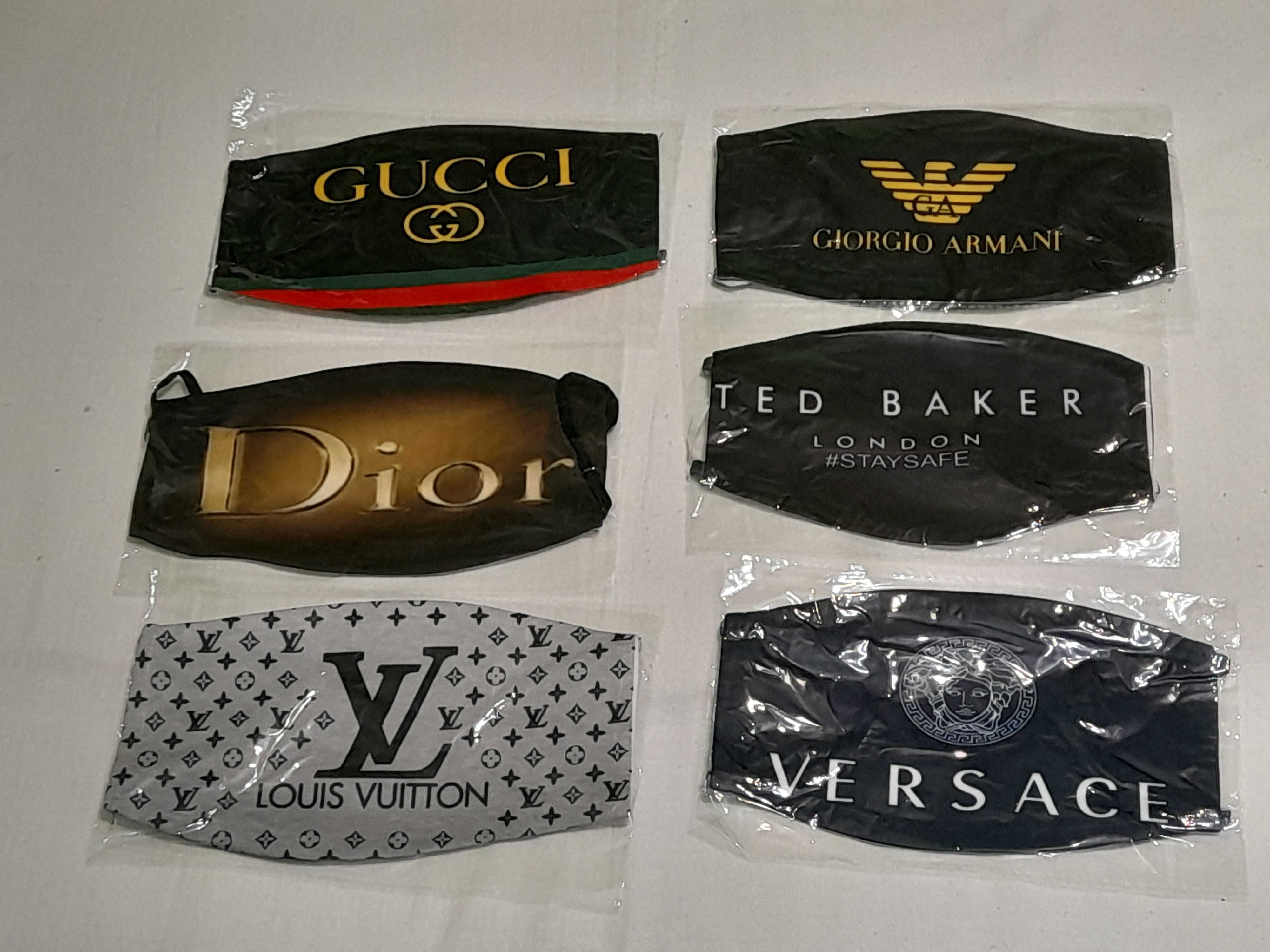 стильні маски захистні  Seal Plus - Adidas , Gucci ,Versace
