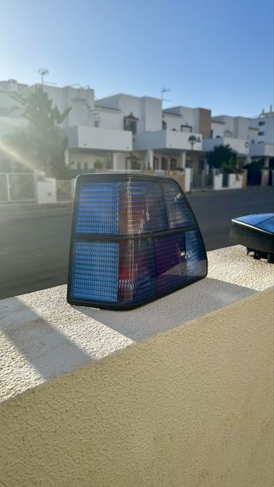 Farois golf 2 Hella azuis e capas cromadas para audi e bmw e36