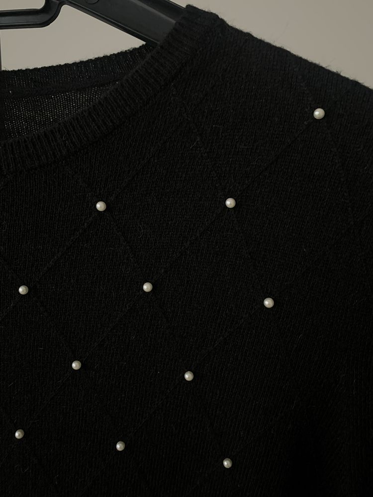 Zara sweter perełki S 36