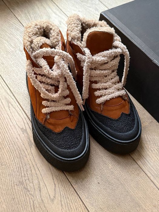 Жіночі зимові теплі черевики, нубук, 40 розмір